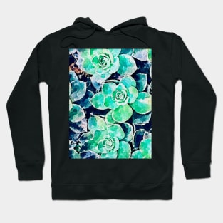 Succulent watercolor Hoodie